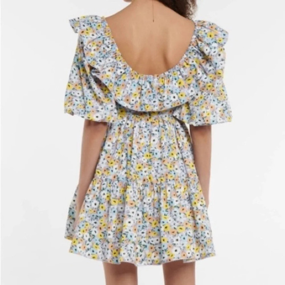 🆕 AGUA by Agua Bendita Flor La Lania Lila Multicolor Babydoll Dress Pastel - Picture 10 of 14